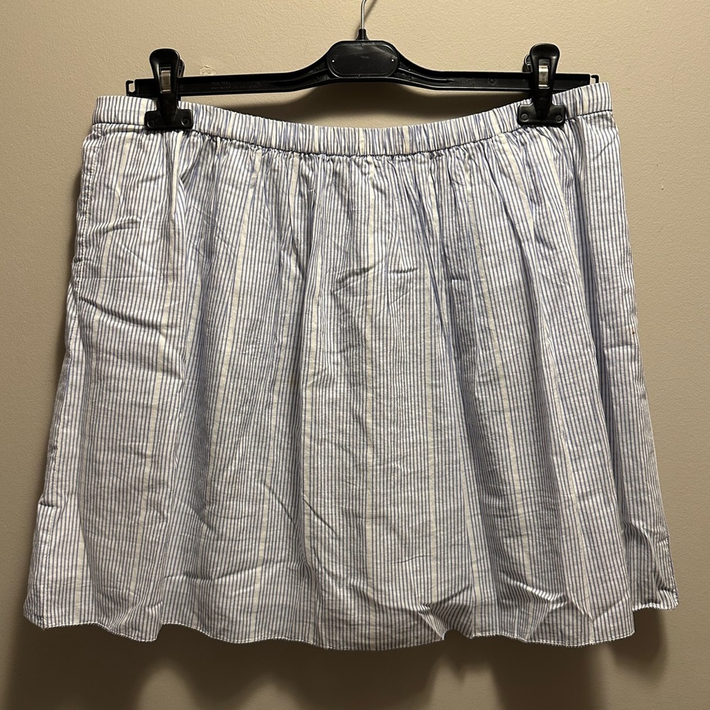 Jcrew Blue Striped Skirt
